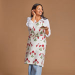 Gisele Linen Apron Scarlet