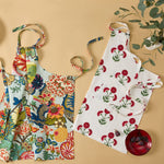 Gisele Linen Apron Scarlet