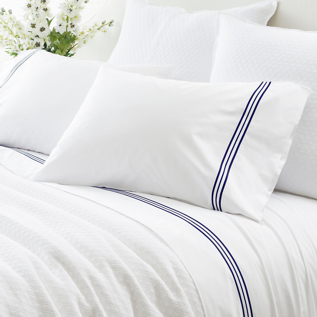 Trio Striped Flat Sheet