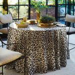 Iconic Leopard Tablecloth Green