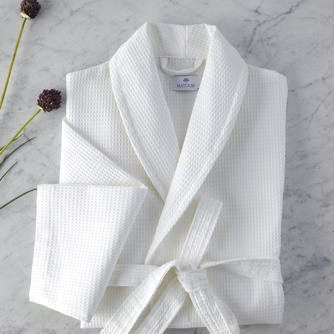 Waffle Weave Peignoir gaufré